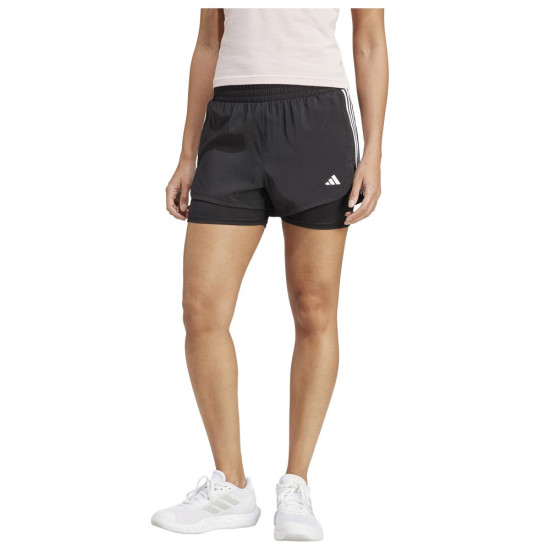 Adidas Γυναικείο σορτς 2in1 Pacer 3-Stripes Woven Shorts